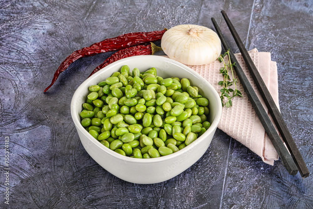 Bowl of delicious edamame beans Bowl of delicious edamame beans
