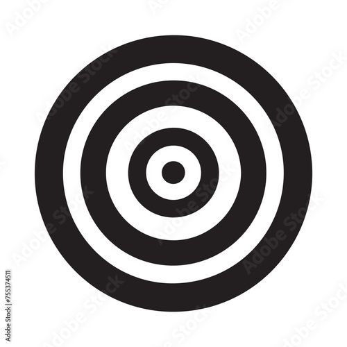 Archery Target Icon Vector. White background design.