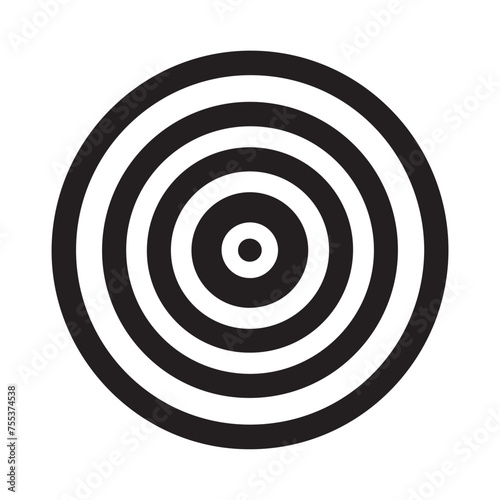 Archery Target Icon Vector. White background design.