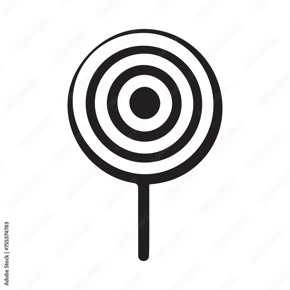 Lollipop Candy Icon Vector. White background design. Lollipop Candy Icon Vector. White background design.