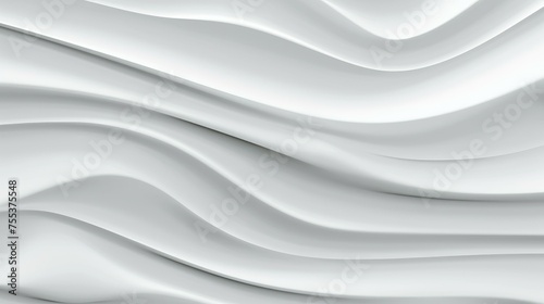 Background with a white wavy texture. 3d illustration.