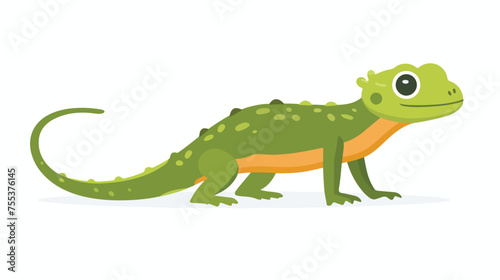 A Sweet Little Lizard Icon flat vector 