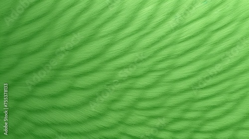 Green abstract background with wavy lines in the form of a wave. illustration.