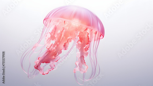 Irukandji Jellyfish 3d rendering photo