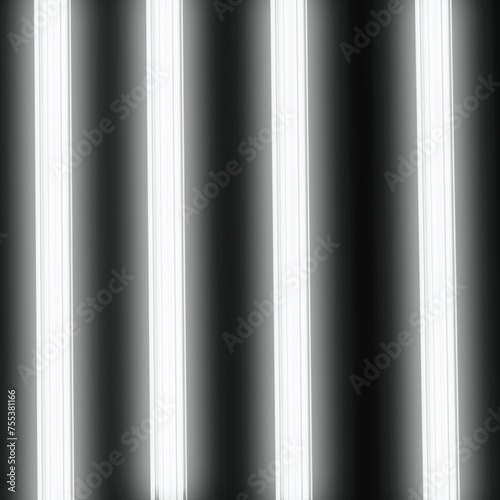 White neon lines on a black background