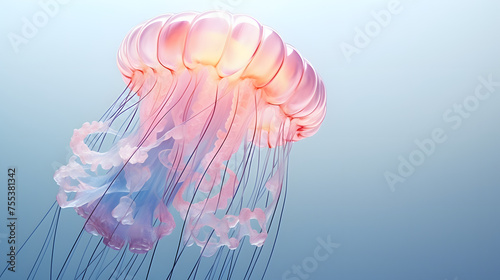 Irukandji Jellyfish 3d rendering