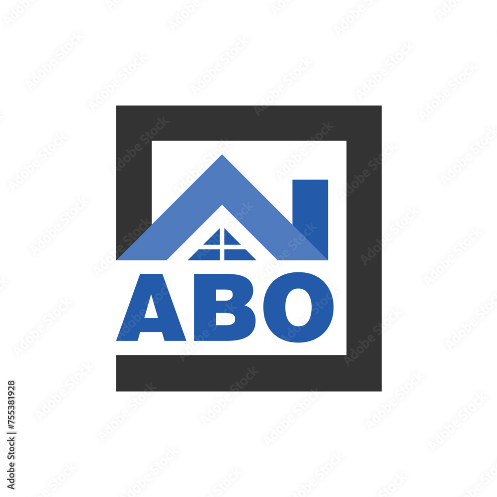 ABO letter logo design on white background. ABO logo. ABO creative initials letter Monogram logo icon concept. ABO letter design ABO letter logo design on white background. ABO logo. ABO creative initials letter Monogram logo icon concept. ABO letter design