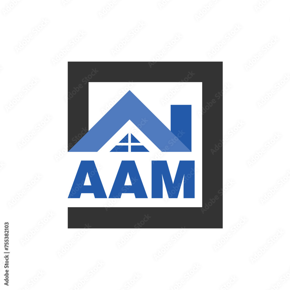 AAM letter logo design on white background. AAM logo. AAM creative initials letter Monogram logo icon concept. AAM letter design AAM letter logo design on white background. AAM logo. AAM creative initials letter Monogram logo icon concept. AAM letter design