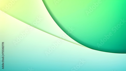 abstract background with soft gradients and curved lines in green colors