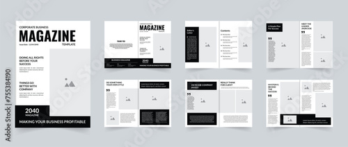 Business Magazine template design layout can be used corporate business finance or others purpose