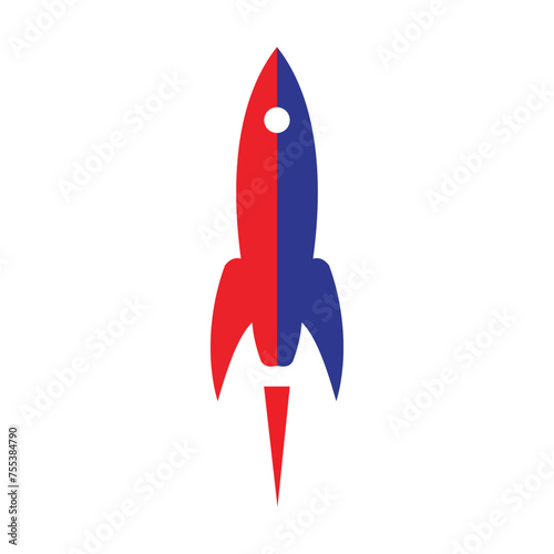 Su-27 outline colorful icon. Isolated fighter jet on white background. Vector illustration