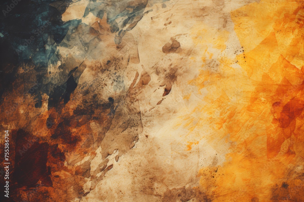 Detailed grunge texture with rough, distressed, cracked and rusted surfaces in muted tones Detailed grunge texture with rough, distressed, cracked and rusted surfaces in muted tones