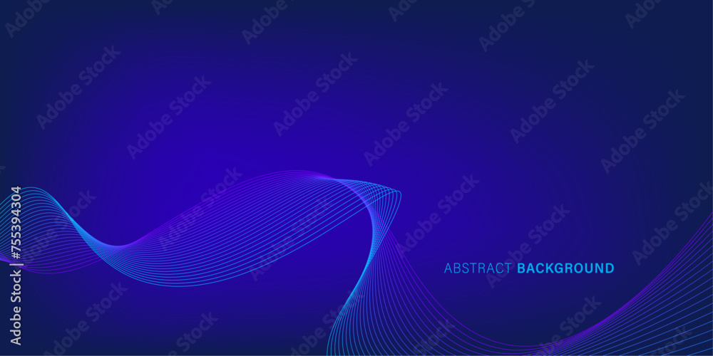 Abstract Blue Background with lines for futuristic concept. Dynamic waves art. vector illustration. Abstract Blue Background with lines for futuristic concept. Dynamic waves art. vector illustration.
