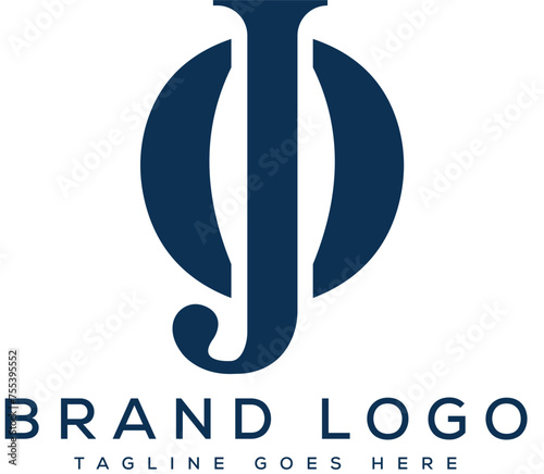 letter JO logo design vector template design for brand.