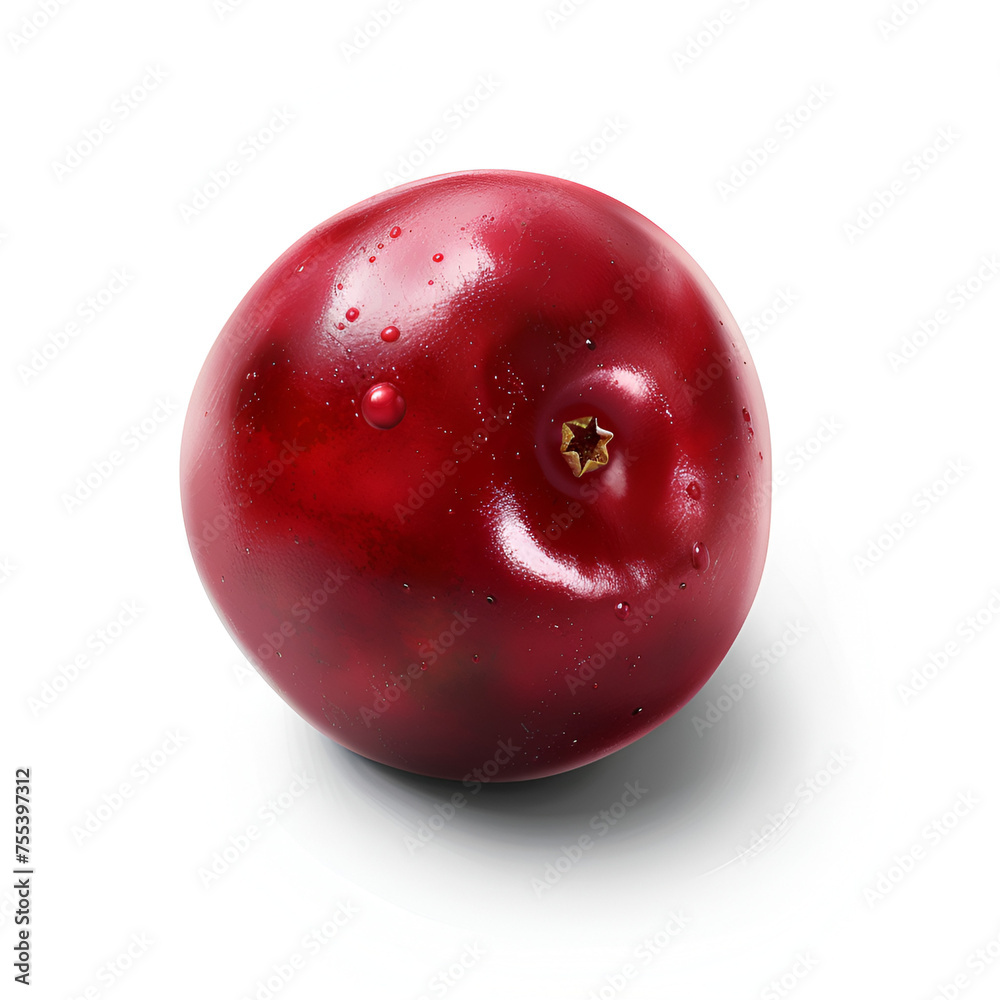 Obraz premium Cranberry Illustration White Background