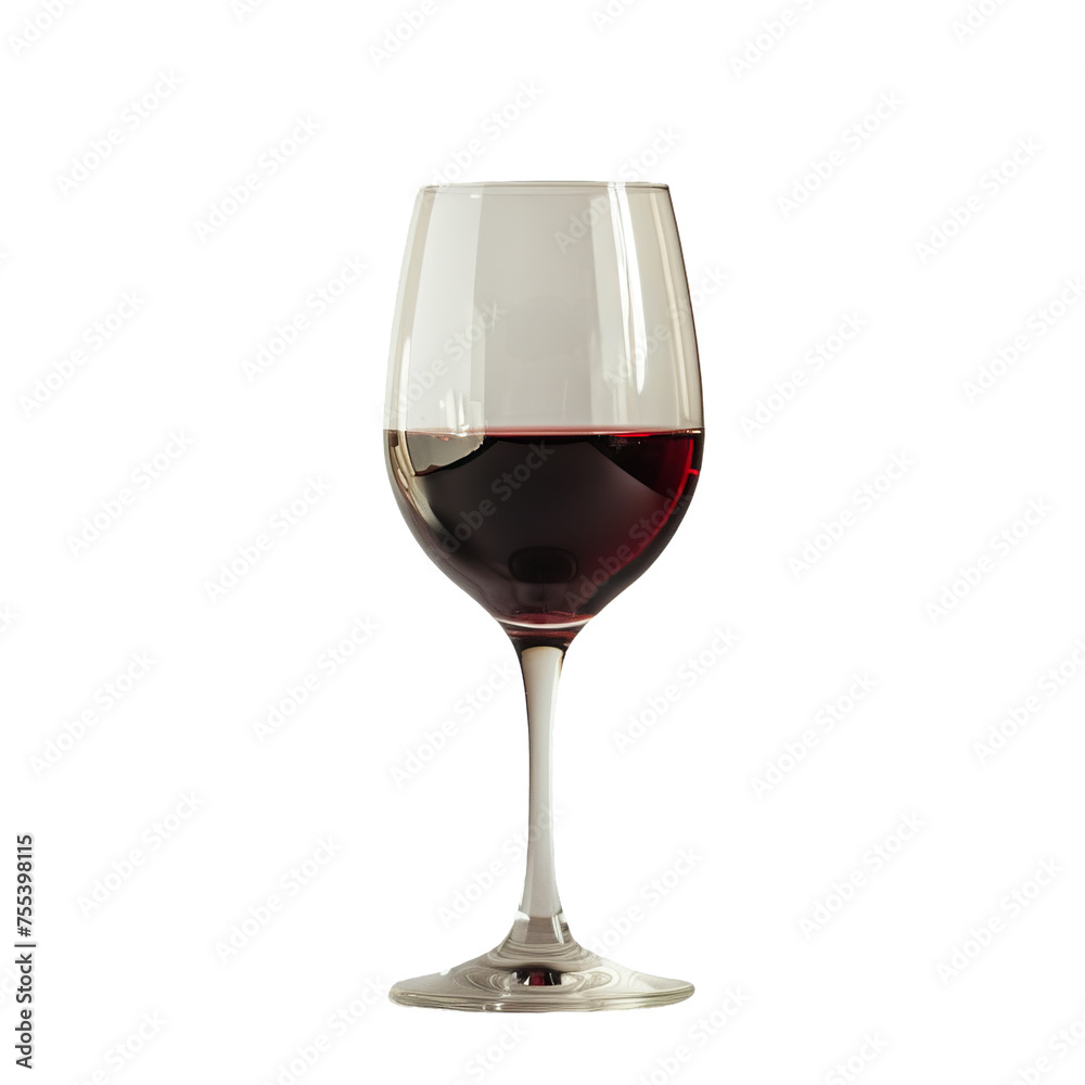 A glass of Red Wine isolated on white transparent background, ultra realistic food photography A glass of Red Wine isolated on white transparent background, ultra realistic food photography