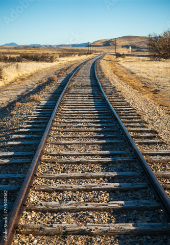 The Historic Train Tracks and Rails at Golden Spike National Historic Site, Utah