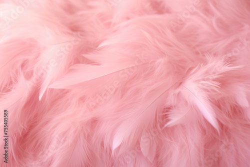 Close up of pink feathers on bed  ideal for home decor