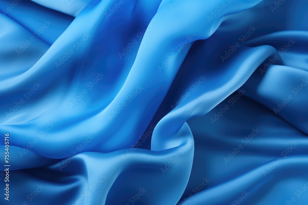 Detailed view of blue fabric texture, suitable for backgrounds