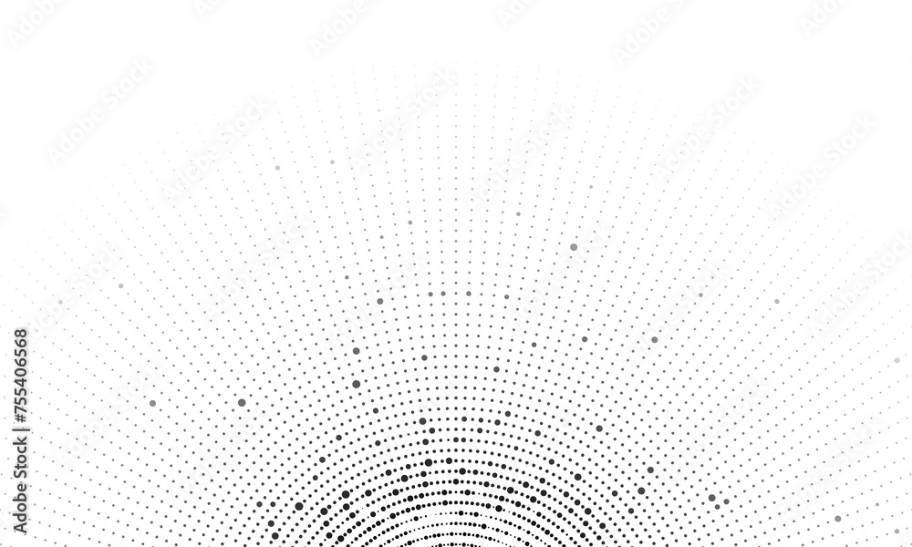 Halftone concentric dot lines background. Spotted and dotted half circles gradient Black and white pop art backdrop. vector design Halftone concentric dot lines background. Spotted and dotted half circles gradient Black and white pop art backdrop. vector design