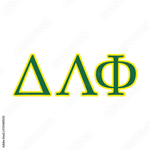 Delta Lambda Phi greek letter, ΔΛΦ greek letters, ΔΛΦ photo