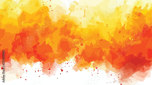 Orange yellow and red watercolor background. For post