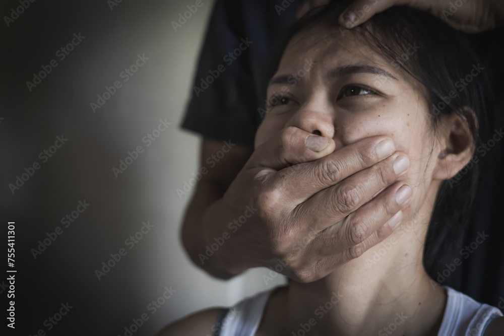 The concept of stopping acts of violence against women. Stop violence against and sexual abuse women, anti trafficking , International Women's Day. The concept of stopping acts of violence against women. Stop violence against and sexual abuse women, anti trafficking , International Women's Day.