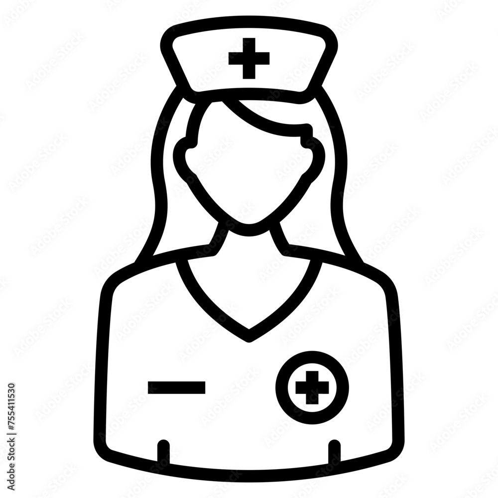 Nurse Icon For Design Element Nurse Icon For Design Element