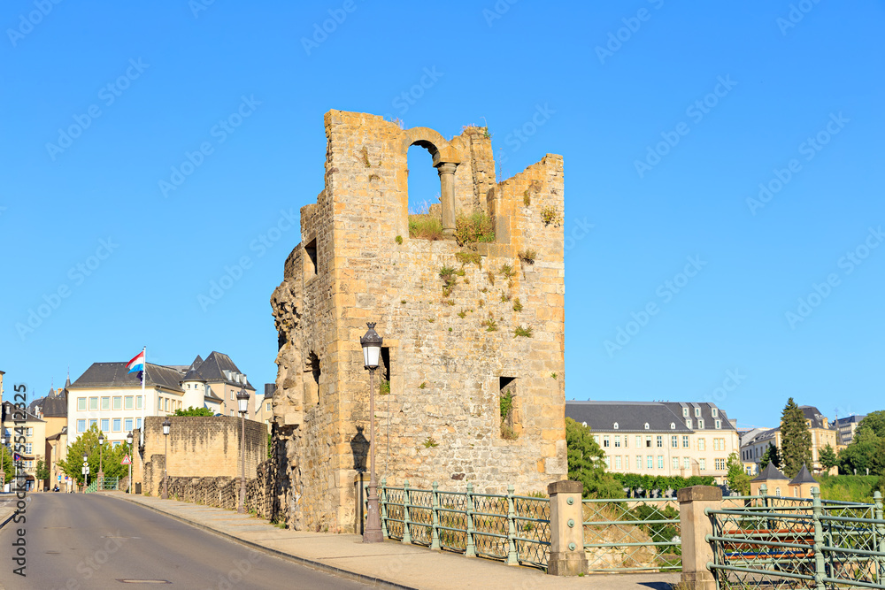 Luxembourg city, Luxembourg - July 4, 2019: Dent Creuse tower