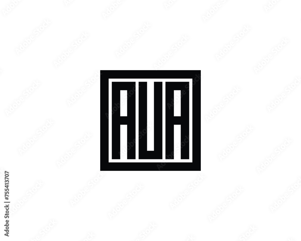 AUA Logo design vector template AUA Logo design vector template