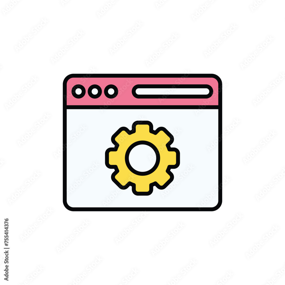Configuration icon design with white background stock illustration Configuration icon design with white background stock illustration