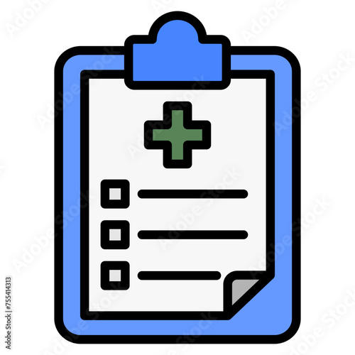 Medical Chart Icon For Design Element