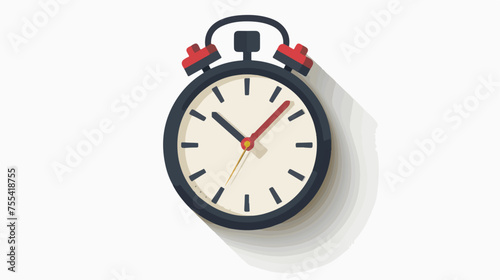 Stopwatch timer icon vector on white background flat