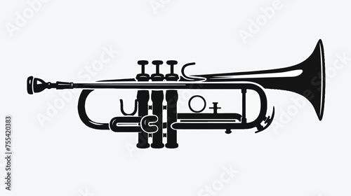 trumpet icon or logo isolated sign symbol vector illustration photo