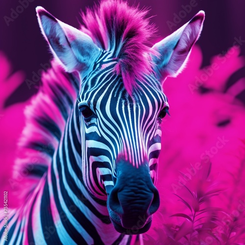 A zebras stripes a mesmerizing close-up