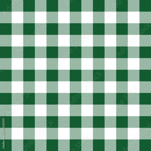 Dark green and white gingham pattern illustration
