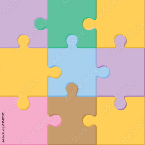 Free vector illustration of jigsaw puzzle icon