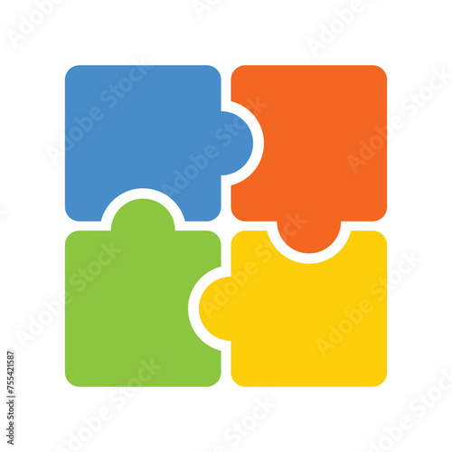 Free vector illustration of jigsaw puzzle icon