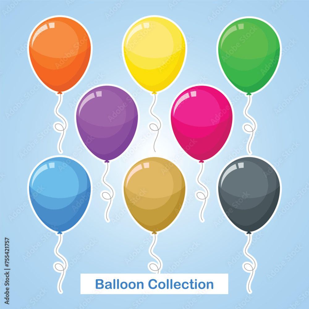 cute and colorful decorative balloons