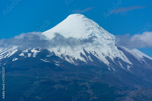 Cima del volcan Osorno, Chile.