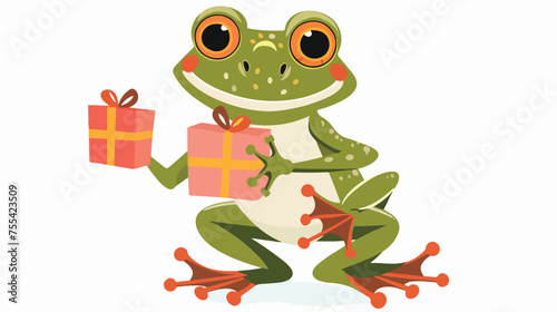 frog and gift box 