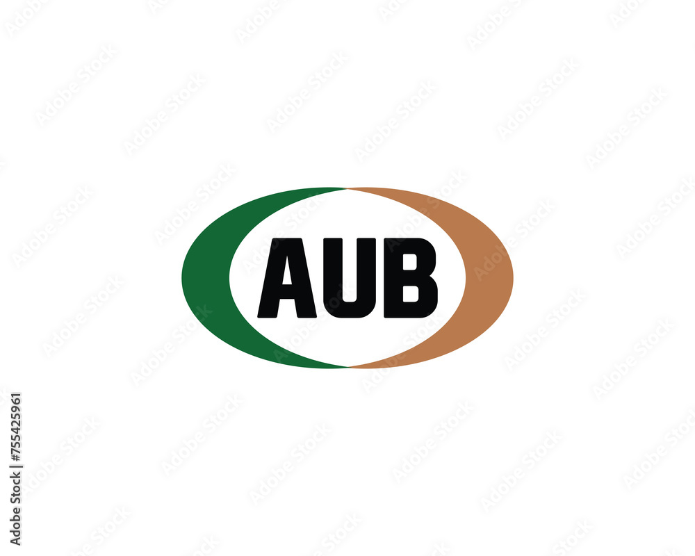 AUB logo design vector template AUB logo design vector template