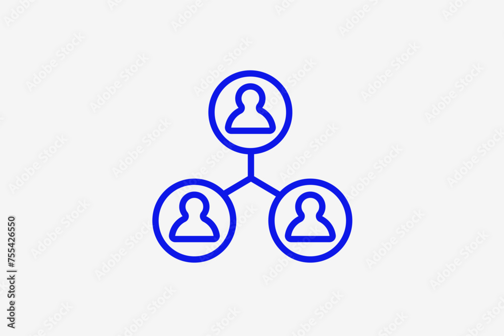 network of contacts illustration in line style design. Vector illustration. network of contacts illustration in line style design. Vector illustration.