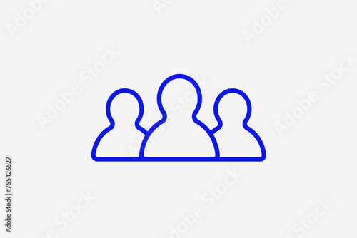 contacts illustration in line style design. Vector illustration.