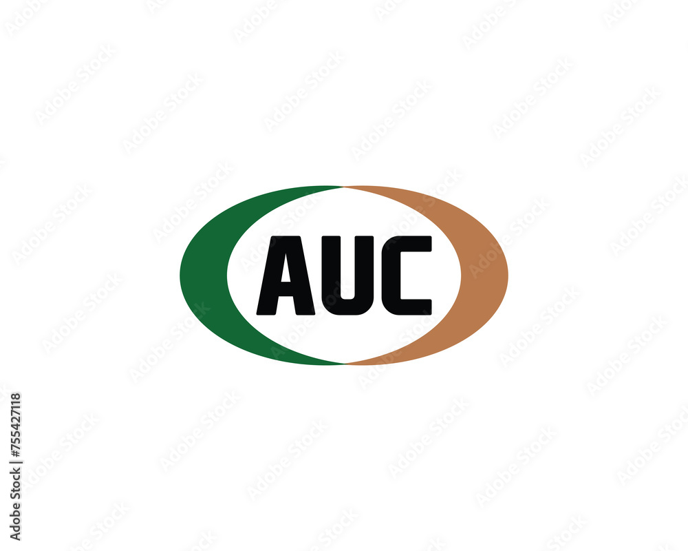 AUC Logo design vector template
