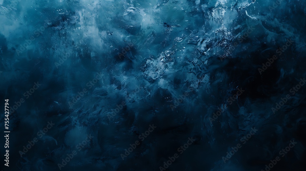 a dynamic and ethereal smoky pattern in various shades of blue, giving off an underwater or mystical atmosphere