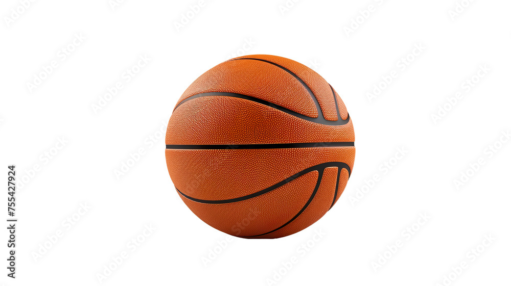 Basketball ball isolated on transparent  background