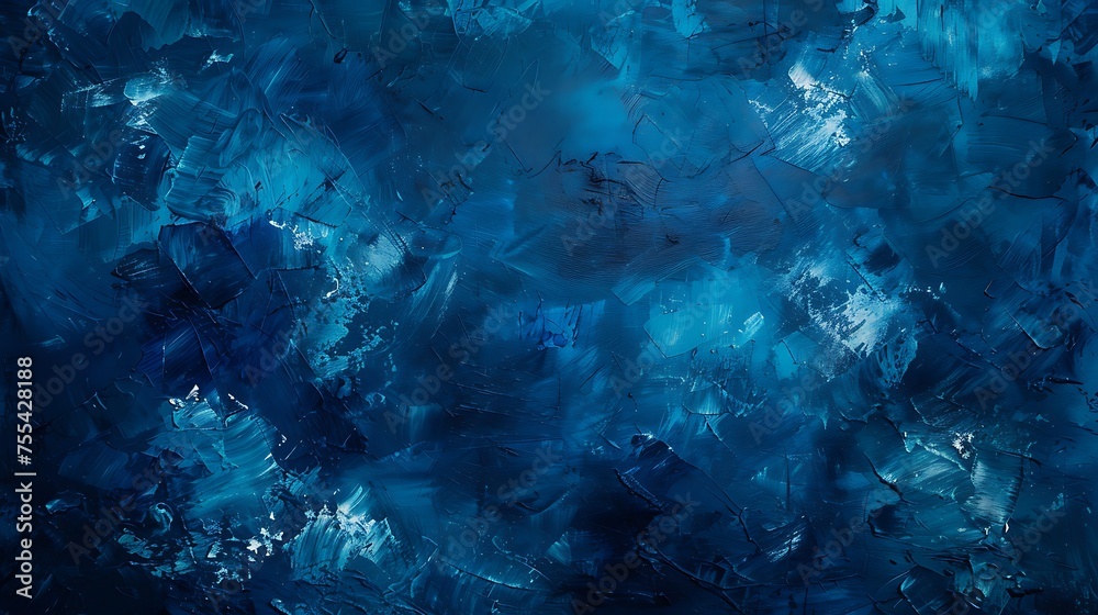  an abstract textured background with varying shades of deep blue, evoking a sense of a stormy sea or a dark, mineral-rich cavern