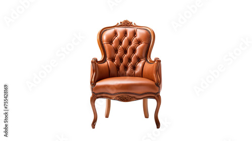A beautiful chair isolated on an transparent background