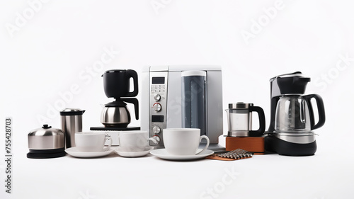 Household appliances isolated on transparent background